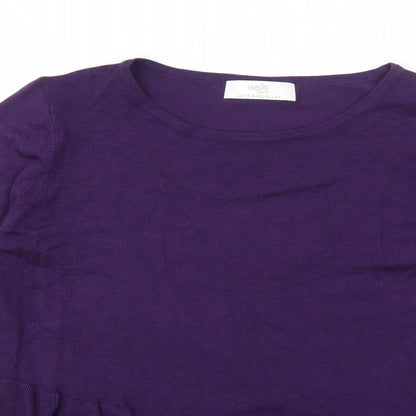 Womens UK Size 12 Wallis Purple Pullover Jumper