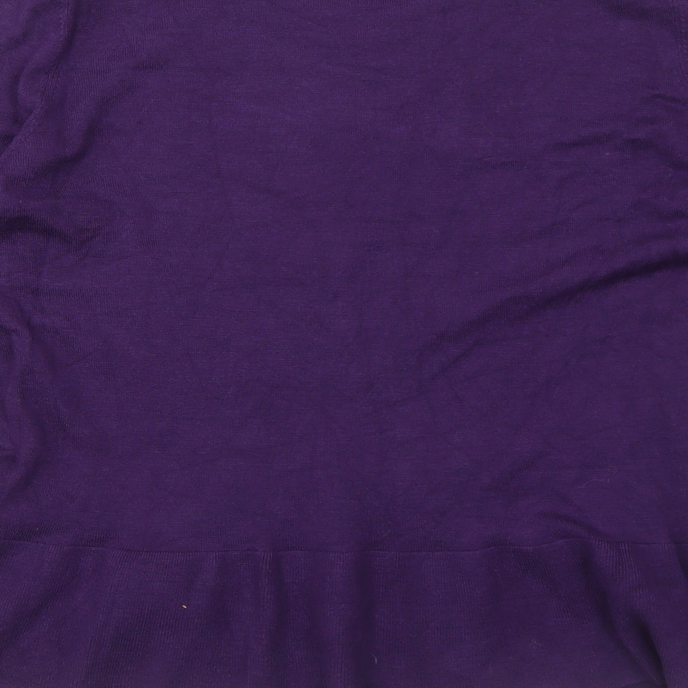 Womens UK Size 12 Wallis Purple Pullover Jumper