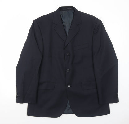 Mens UK Size 40 Burton Regular Blue Suit Jacket