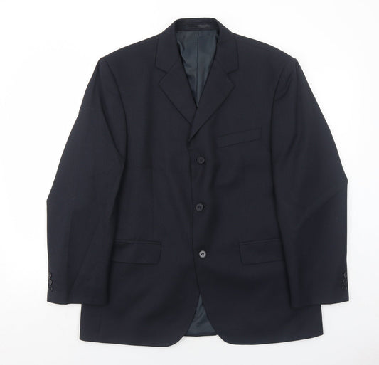 Mens UK Size 40 Burton Regular Blue Suit Jacket