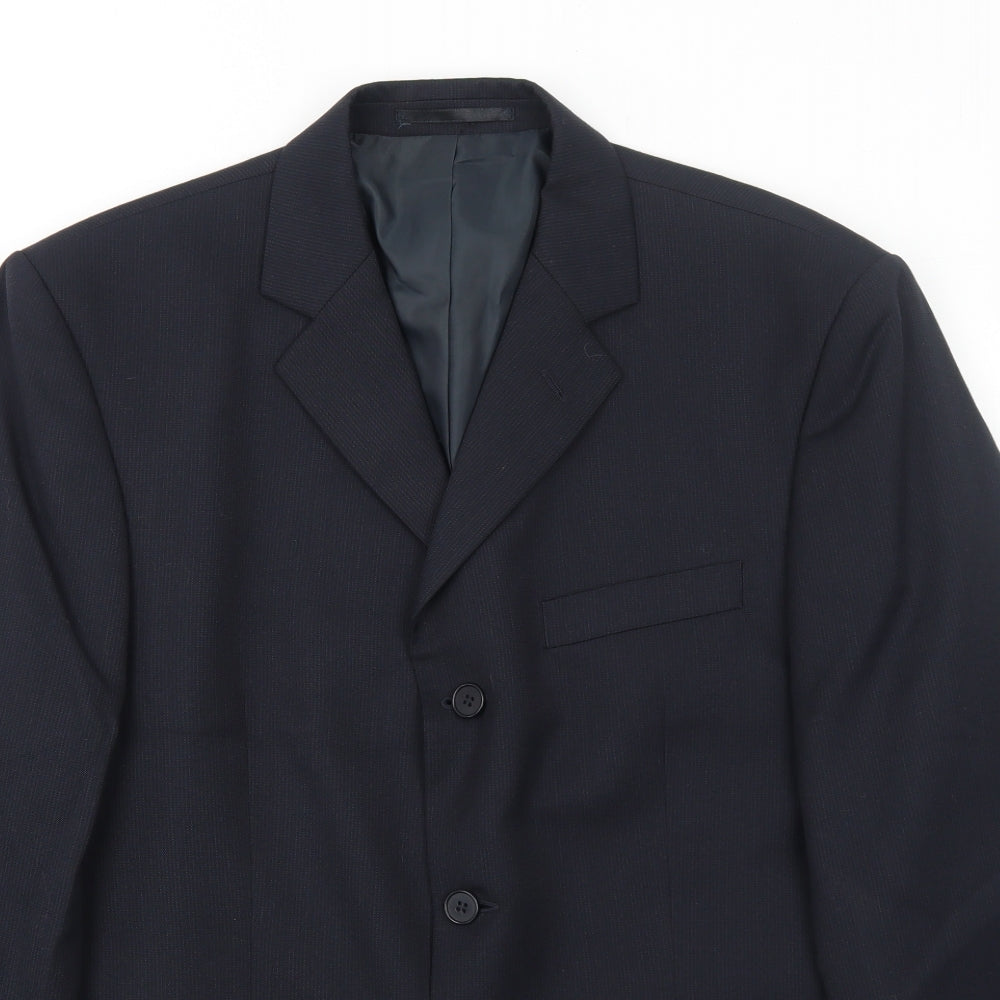 Mens UK Size 40 Burton Regular Blue Suit Jacket