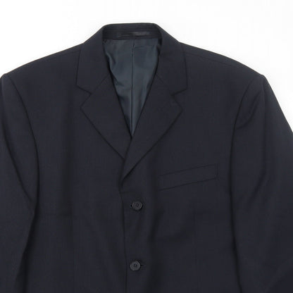 Mens UK Size 40 Burton Regular Blue Suit Jacket