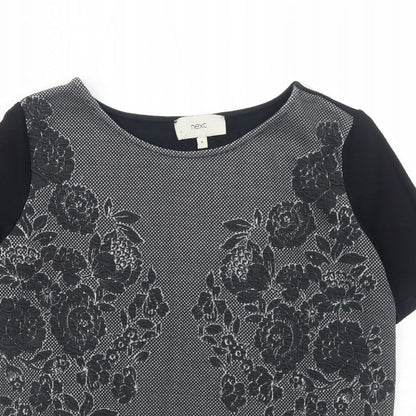 Womens UK Size 8 NEXT Black Basic T-Shirt