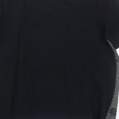 Womens UK Size 8 NEXT Black Basic T-Shirt