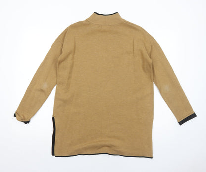 Womens UK Size 10 Topshop Beige Pullover Jumper