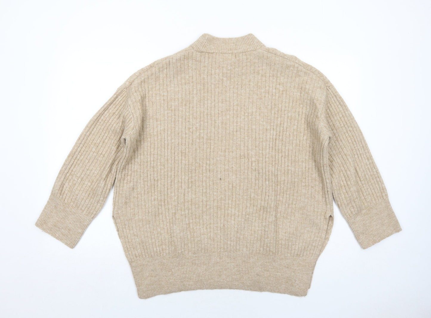 Womens UK Size XS H&M Beige Pullover Jumper