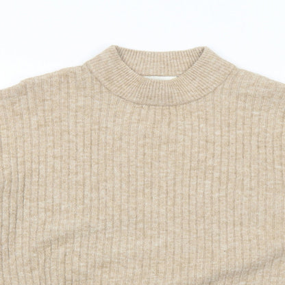 Womens UK Size XS H&M Beige Pullover Jumper