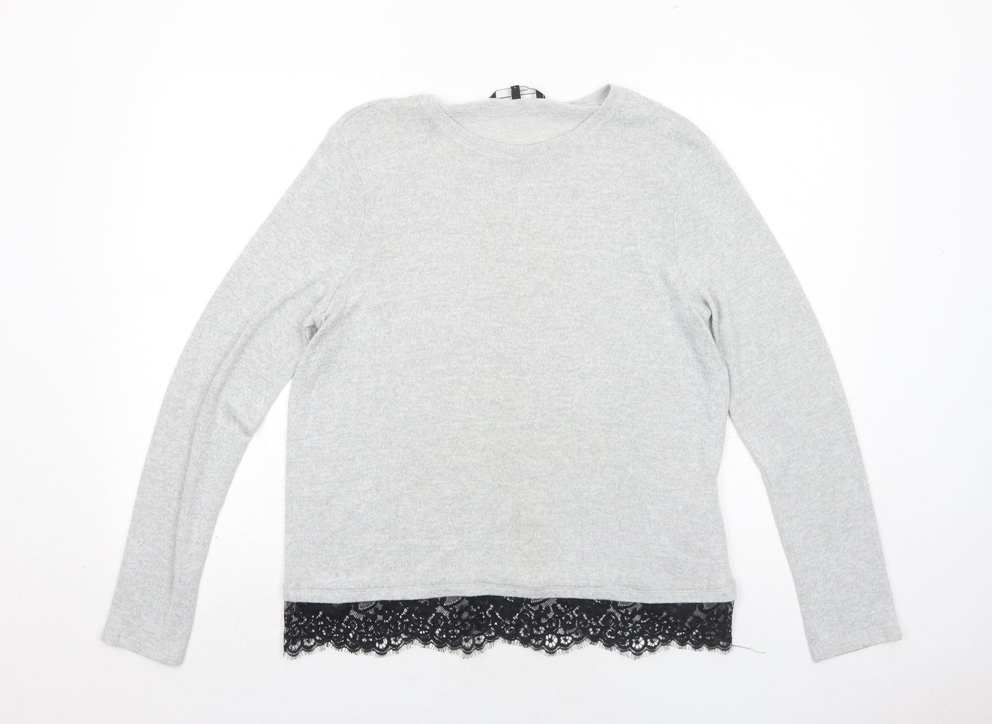 Womens UK Size L VERO MODA Grey Pullover Jumper