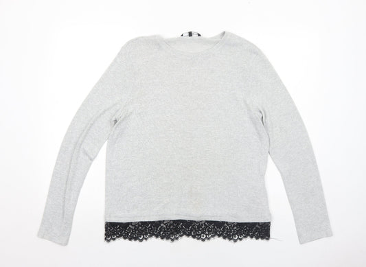 Womens UK Size L VERO MODA Grey Pullover Jumper