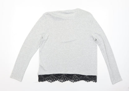 Womens UK Size L VERO MODA Grey Pullover Jumper