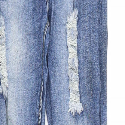 Womens UK Size 8 Denim Wise Regular Fit Skinny Blue Jeans
