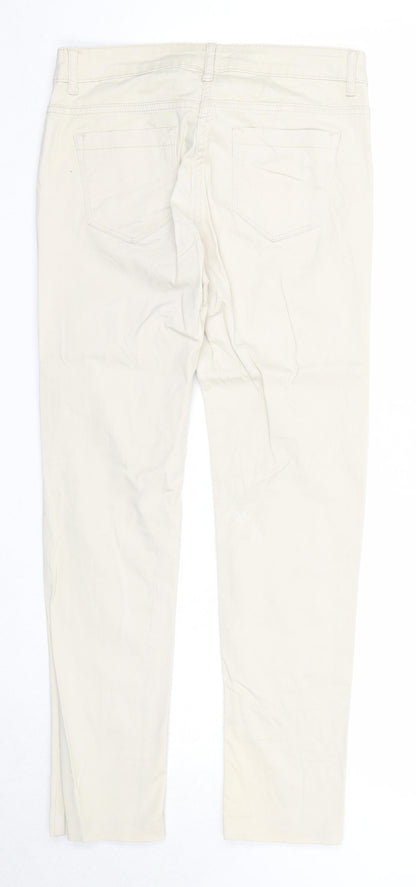 Womens UK Size 8 Blue Motion Regular Fit  Beige Trousers