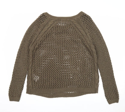 Womens UK Size 10 New Look Green Pullover Jumper