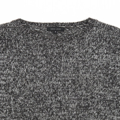 Womens UK Size S New Look Black Pullover Jumper