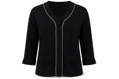 Womens UK Size M Cyrus Black Pullover Jumper