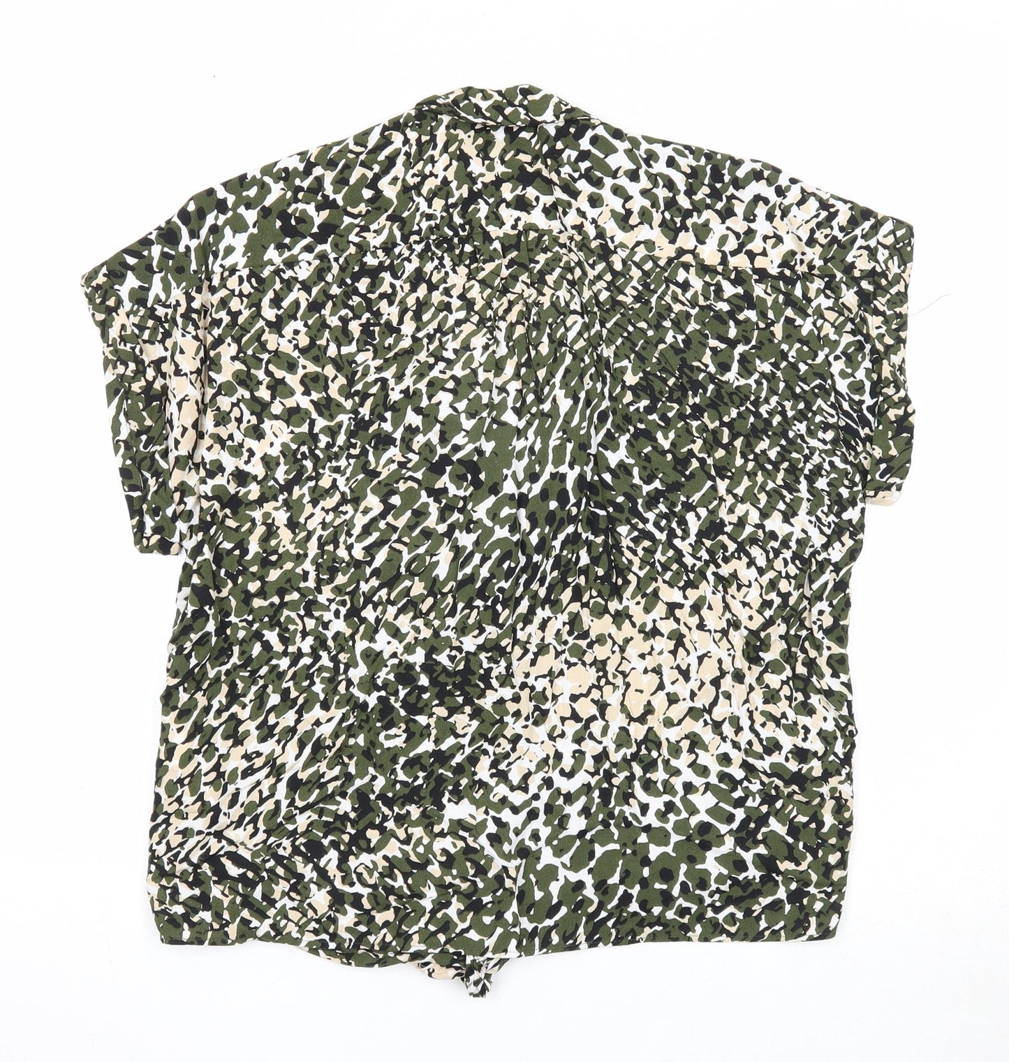 Womens UK Size 10 Dorothy Perkins Green Basic Blouse