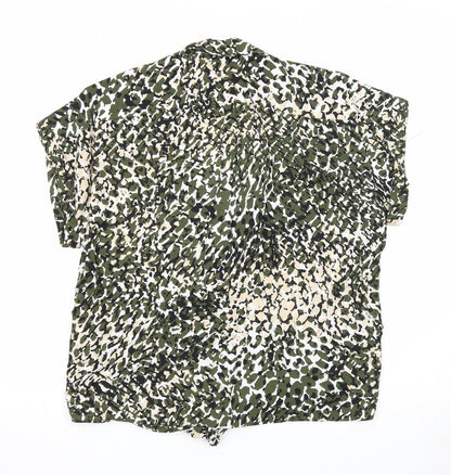 Womens UK Size 10 Dorothy Perkins Green Basic Blouse