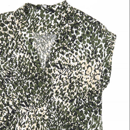 Womens UK Size 10 Dorothy Perkins Green Basic Blouse