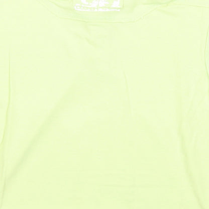 Dunnes Stores Boys Green Cotton Basic Polo Size 7 Years Collared Button