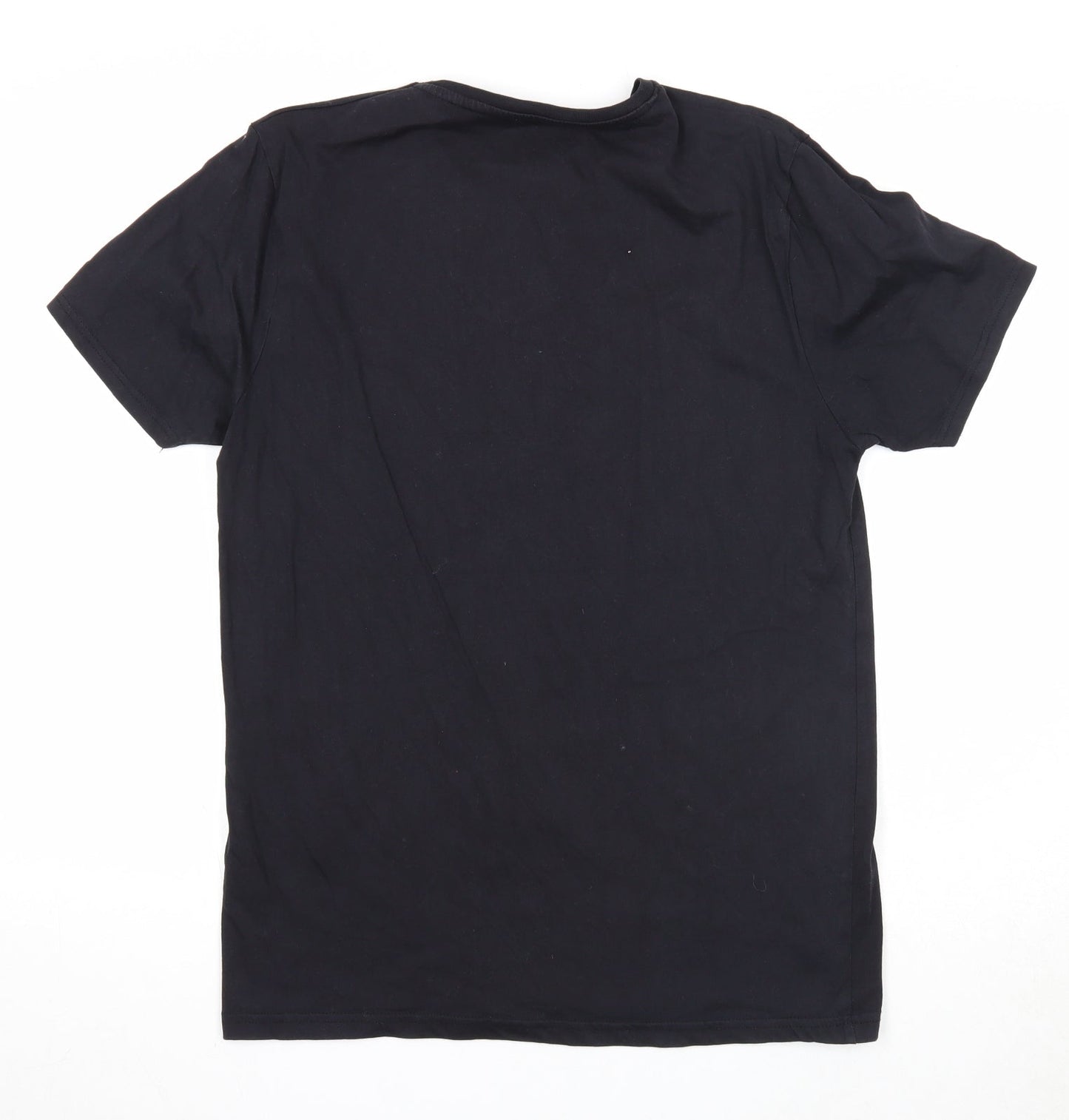 Womens UK Size L TEX Black Basic T-Shirt