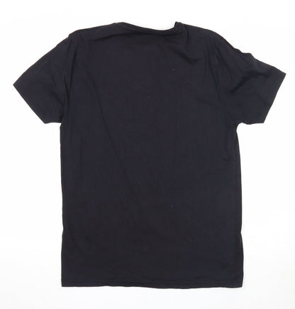 Womens UK Size L TEX Black Basic T-Shirt