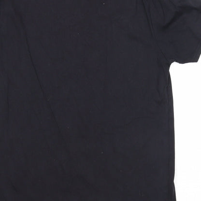 Womens UK Size L TEX Black Basic T-Shirt