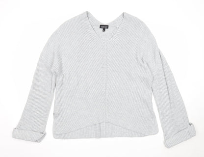 Womens UK Size 12 Topshop Grey Pullover Jumper