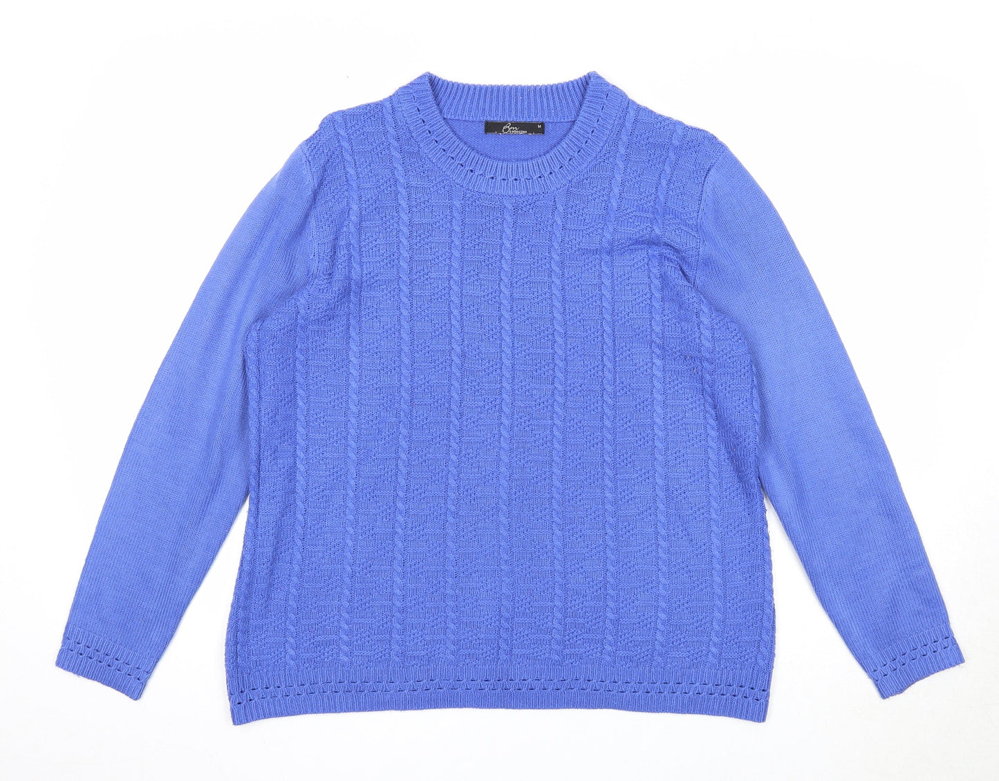 Womens UK Size M Bonmarché Blue Pullover Jumper