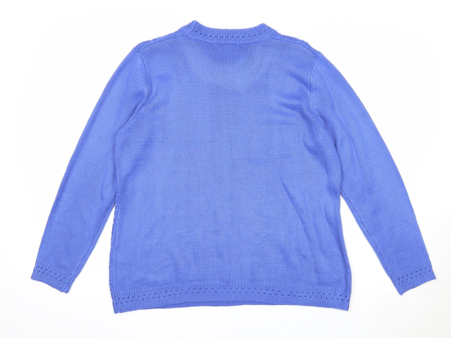 Womens UK Size M Bonmarché Blue Pullover Jumper