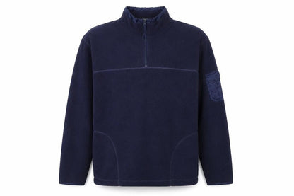 Debbie Morgan Mens Blue Polyester Pullover Sweatshirt Size M