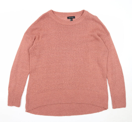 Womens UK Size L New Look Pink Pullover Jumper