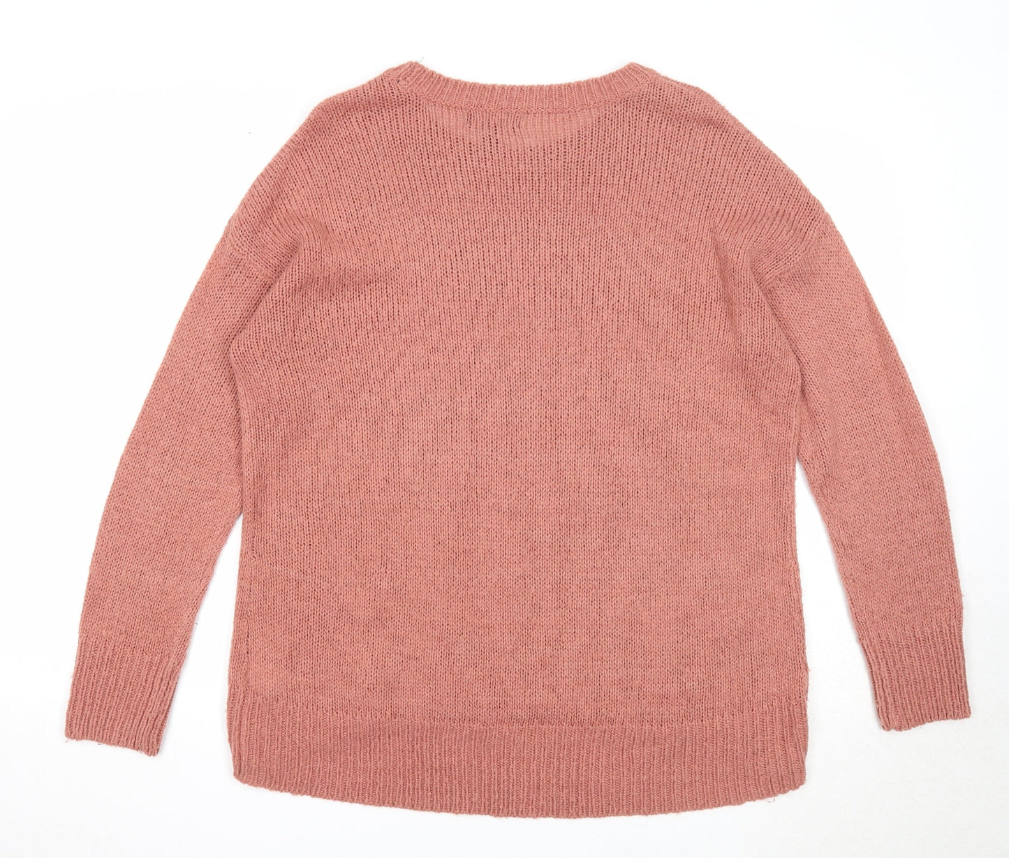Womens UK Size L New Look Pink Pullover Jumper