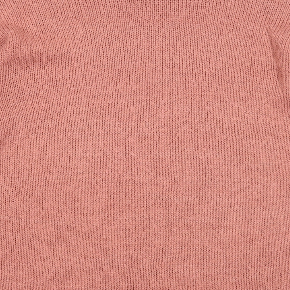 Womens UK Size L New Look Pink Pullover Jumper