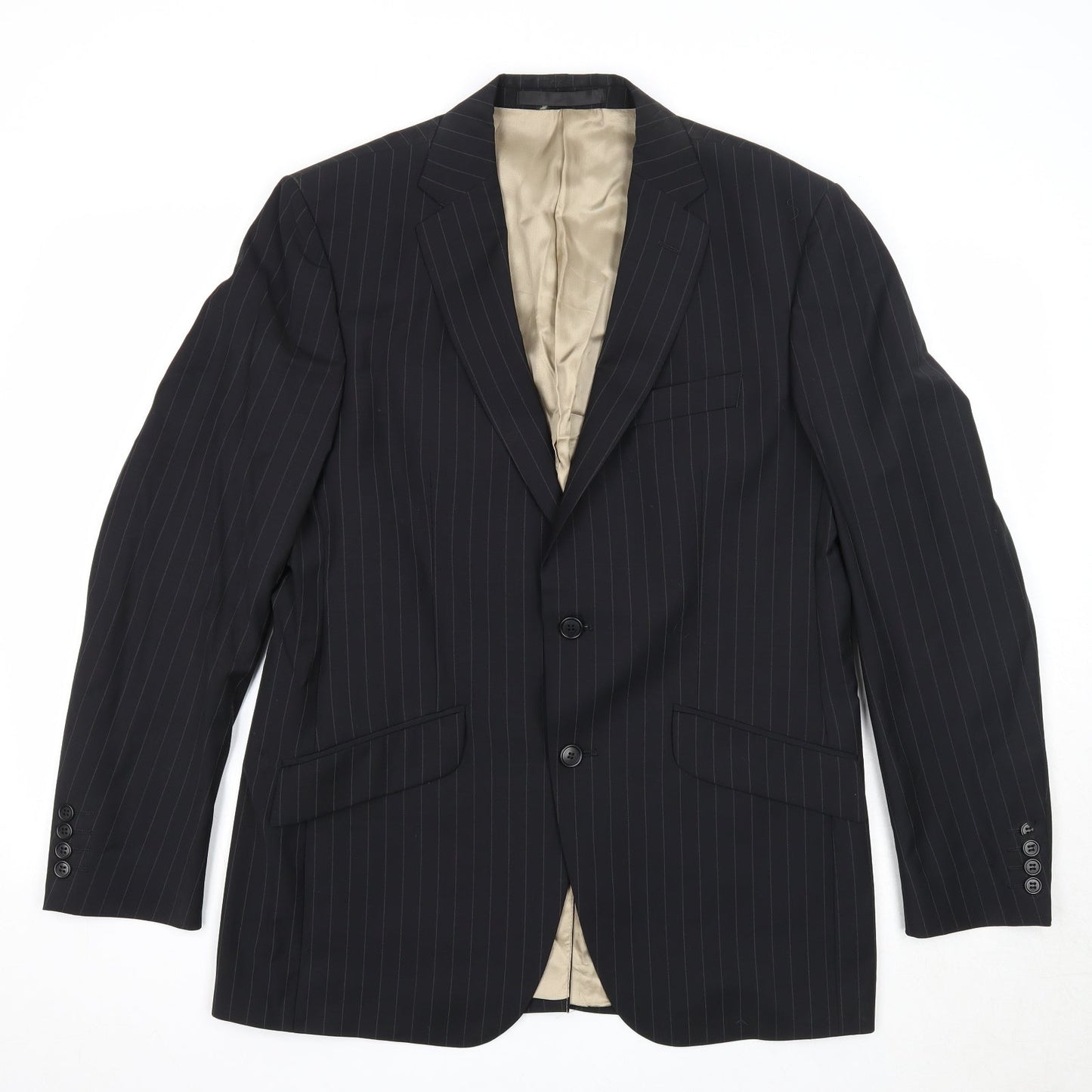 Mens UK Size 40 Impressions Regular Black Suit Jacket