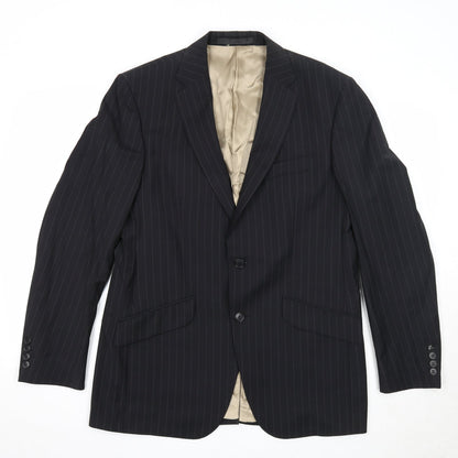 Mens UK Size 40 Impressions Regular Black Suit Jacket