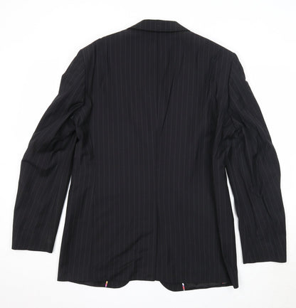 Mens UK Size 40 Impressions Regular Black Suit Jacket