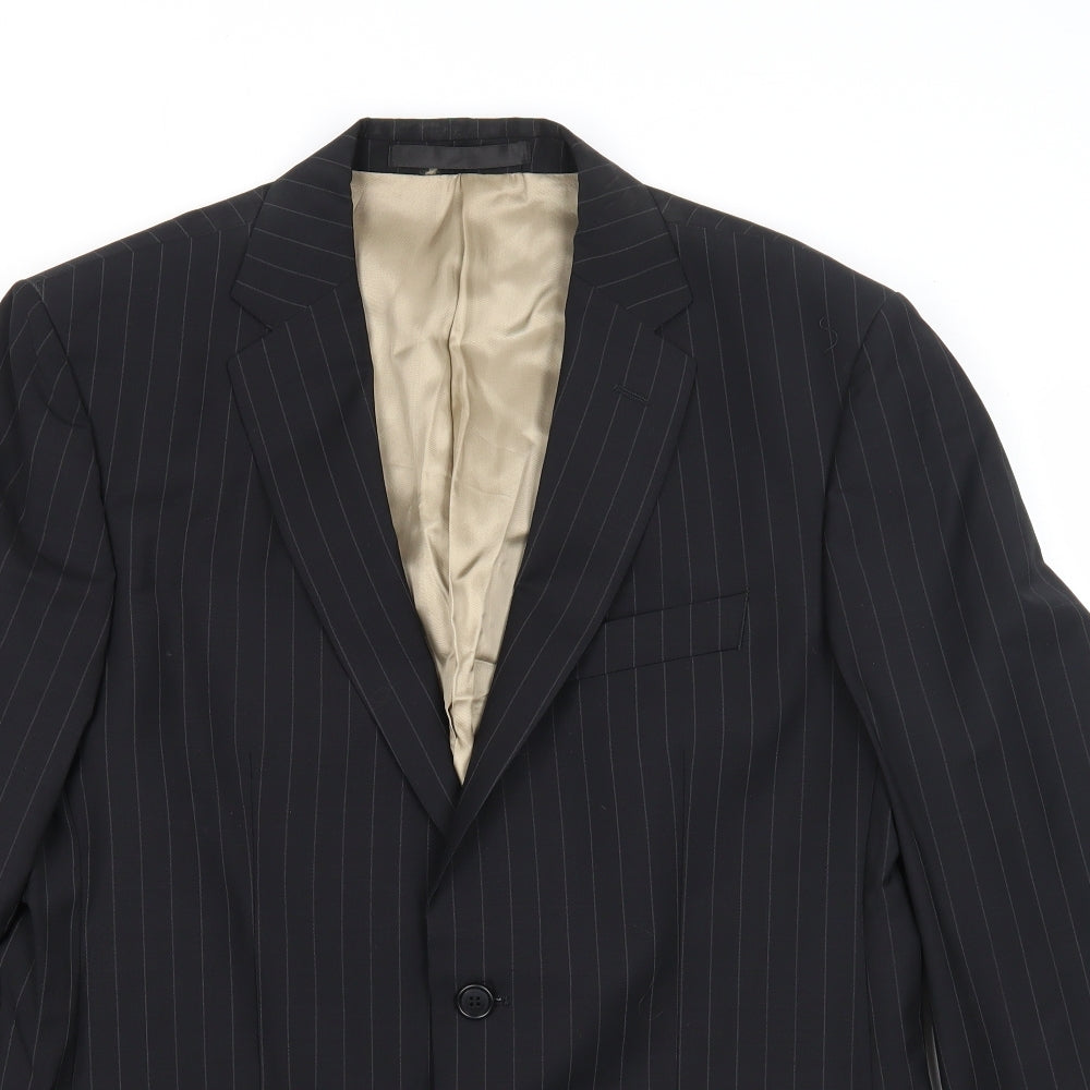Mens UK Size 40 Impressions Regular Black Suit Jacket