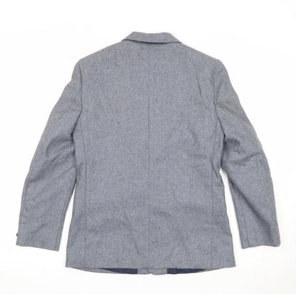 Beau Brummel Womens Grey Polyester Jacket Suit Jacket Size 8