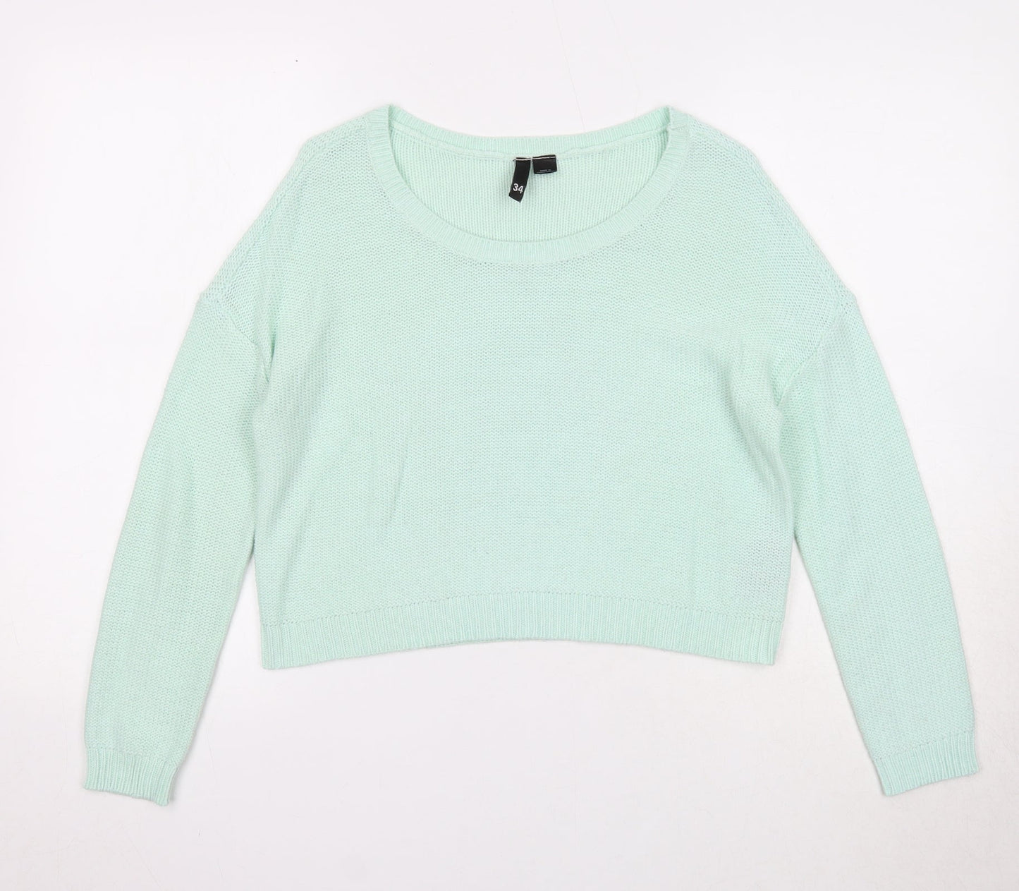 Womens UK Size 6 Divided by H&M Green Pullover Jumper