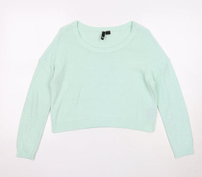 Womens UK Size 6 Divided by H&M Green Pullover Jumper