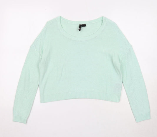 Womens UK Size 6 Divided by H&M Green Pullover Jumper