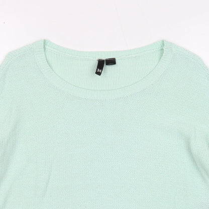 Womens UK Size 6 Divided by H&M Green Pullover Jumper