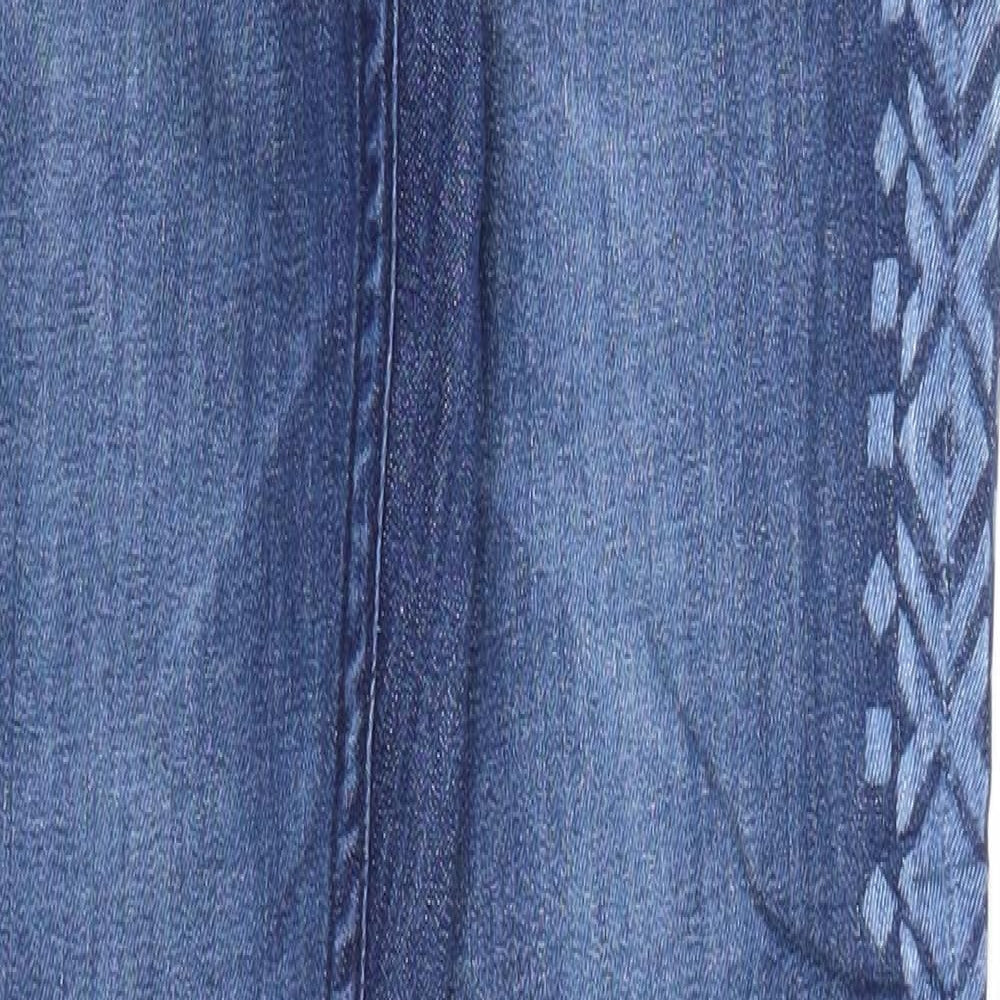 Fishbone Womens Blue Cotton Skinny Jeans Size 26 in Regular Zip