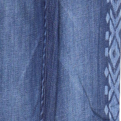 Fishbone Womens Blue Cotton Skinny Jeans Size 26 in Regular Zip