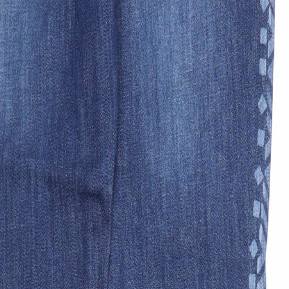 Fishbone Womens Blue Cotton Skinny Jeans Size 26 in Regular Zip