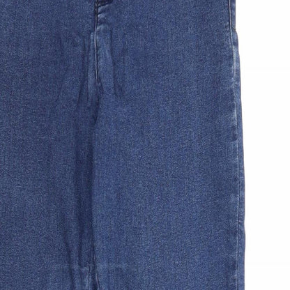 Miss Selfridge Womens Blue Cotton Skinny Jeans Size 6 Regular Zip - Waist 22 inches