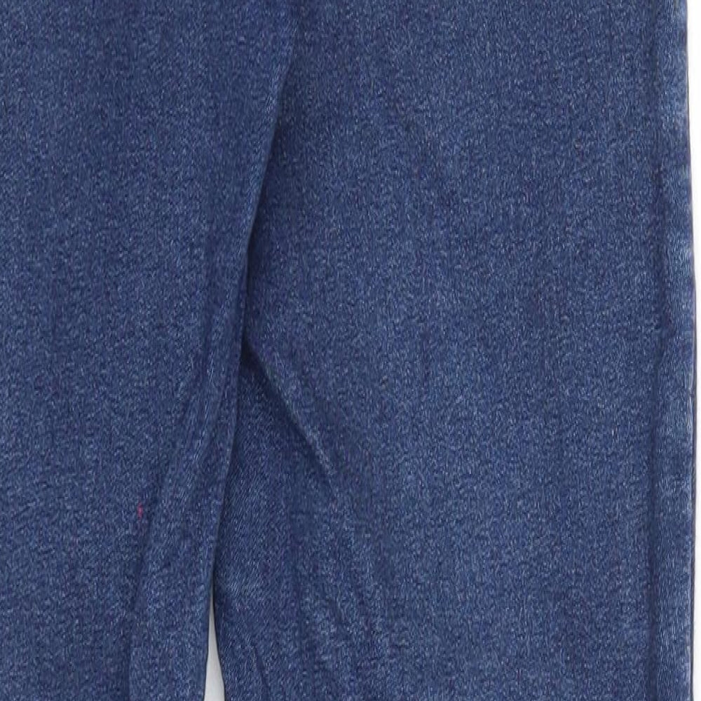 Miss Selfridge Womens Blue Cotton Skinny Jeans Size 6 Regular Zip - Waist 22 inches
