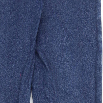 Miss Selfridge Womens Blue Cotton Skinny Jeans Size 6 Regular Zip - Waist 22 inches