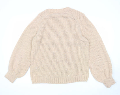 Womens UK Size S H&M Pink Pullover Jumper