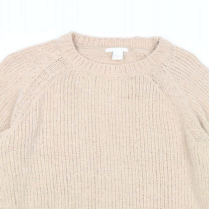 Womens UK Size S H&M Pink Pullover Jumper